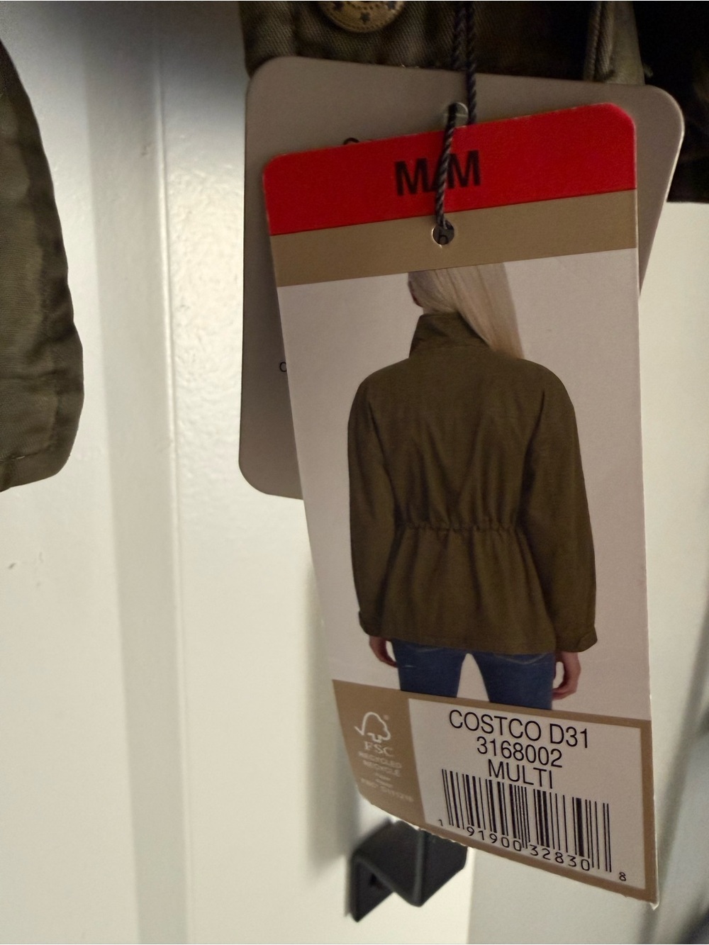 Levi's Women's Olive Green Utility Anorak Jacket - Picture 4 of 5